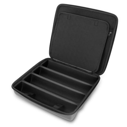 Wireless Microphone Case Compatible with Four Microphones Up To 10.75" by Sennheiser, Shure and More - Mic Case for Travel with Lid Storage