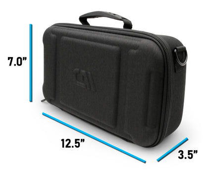 Hair Clipper Case For Barbers Compatible with 14 Metal Andis, Oster, Wahl - Detachable Clipper Blades, Includes Black Carry Case Only