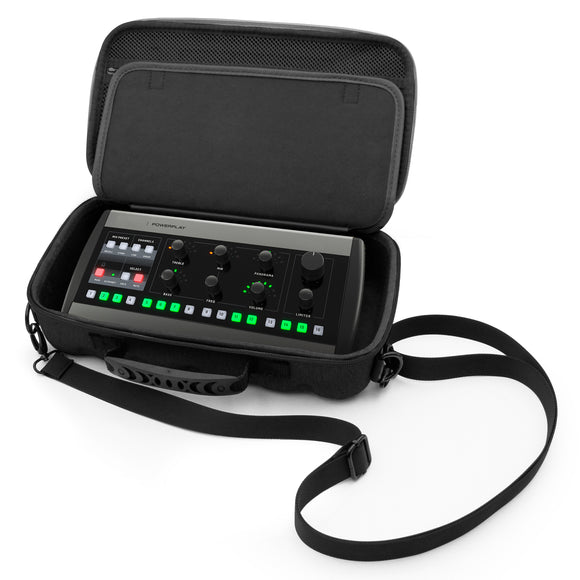 CASEMATIX Mixer Case Compatible With Behringer P16 Stage Mixer and P16-HQ Powerplay In Ear Accessories, Fits Mixers up to 12.0” x 6.0” x 2.5”