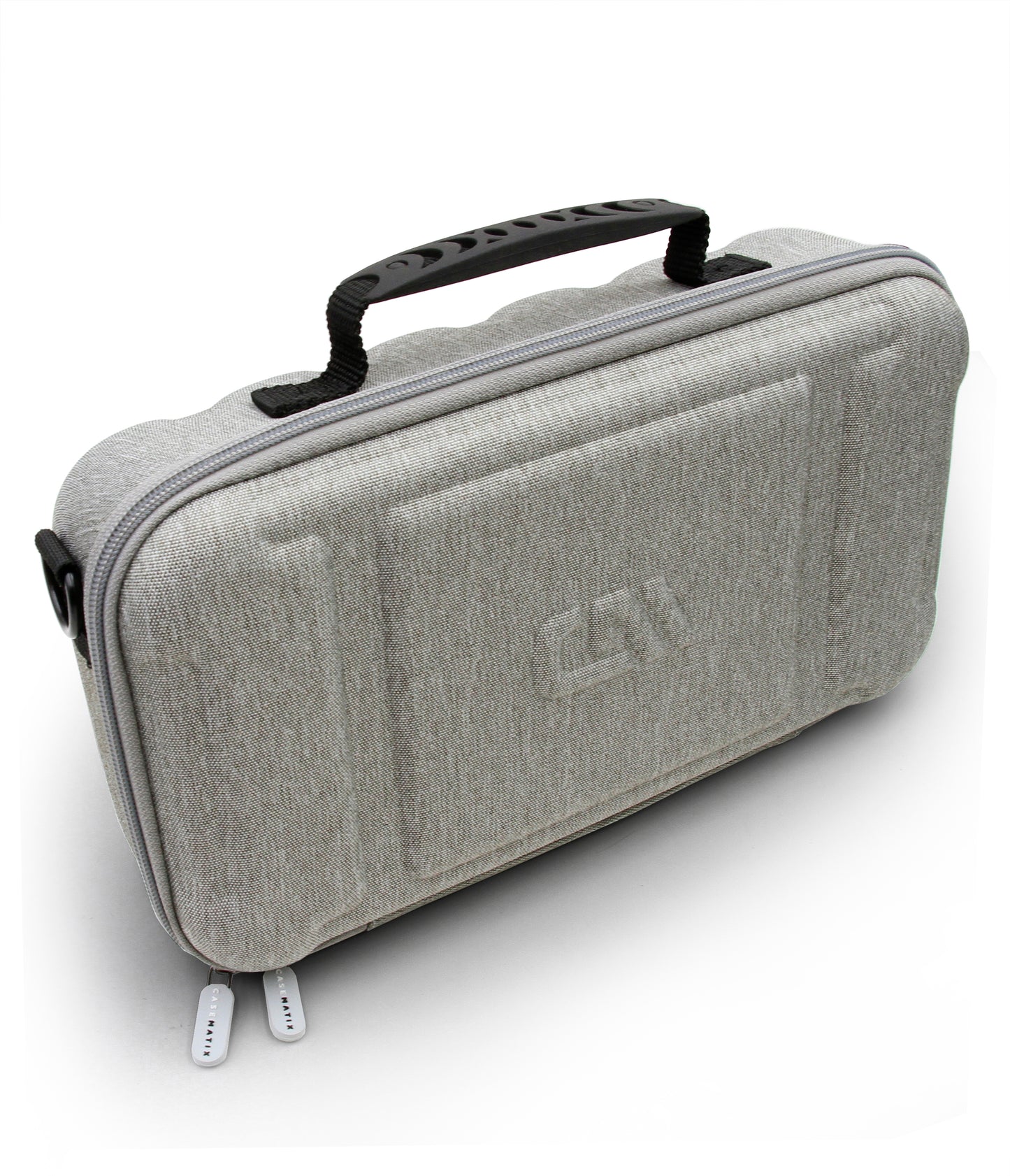 Hair Clipper Case For Barbers Compatible with 14 Metal Andis, Oster, Wahl - Detachable Clipper Blades, Includes Grey Carry Case Only