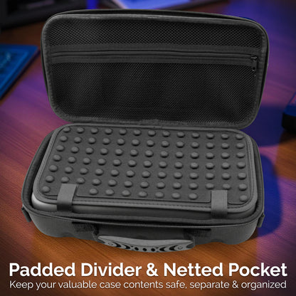 Carrying Case Compatible with MOOER GE100Pro Li Guitar Multi Effects Pedal - Hard Shell Travel Case with Handle and Strap for Guitar Gear Storage