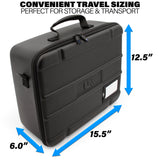 CASEMATIX Travel Case Compatible with Hercules DJControl Inpulse 200 MK2 DJ Controller in Dual Layer Customizable Foam - Includes Carry Case Only