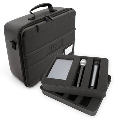 Wireless Microphone Case With Foam Compatible With 8 Sennheiser, Shure Wireless Mic System Microphones, Receivers and More