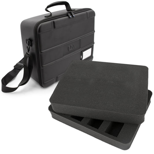Travel Case Compatible with Hercules DJControl Inpulse 200 MK2 DJ Controller in Dual Layer Customizable Foam - Includes Carry Case Only