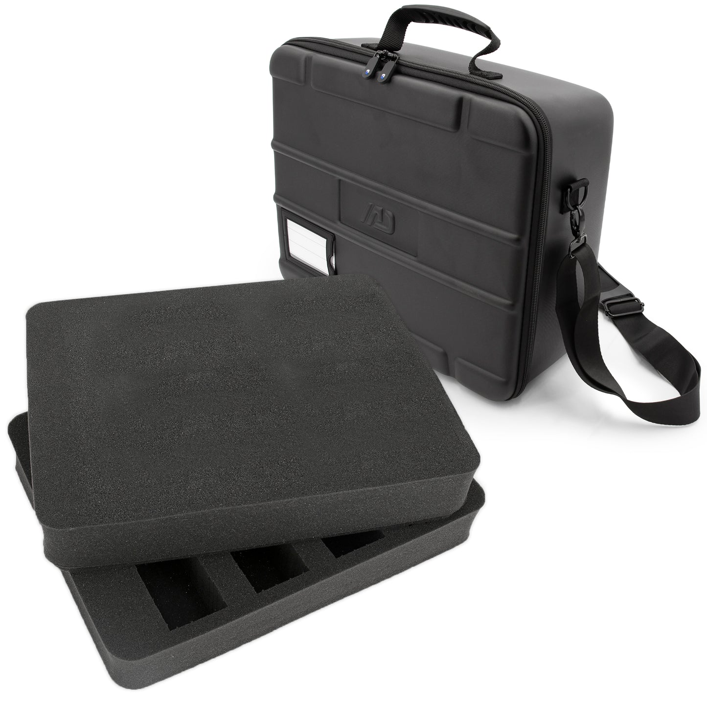 Travel Case Compatible With Focusrite Scarlett Solo, Scarlett 2i2, ITrack Solo, Clarett+ 2Pre Audio Interfaces up to 13.5" x 10.5" x 2.2"