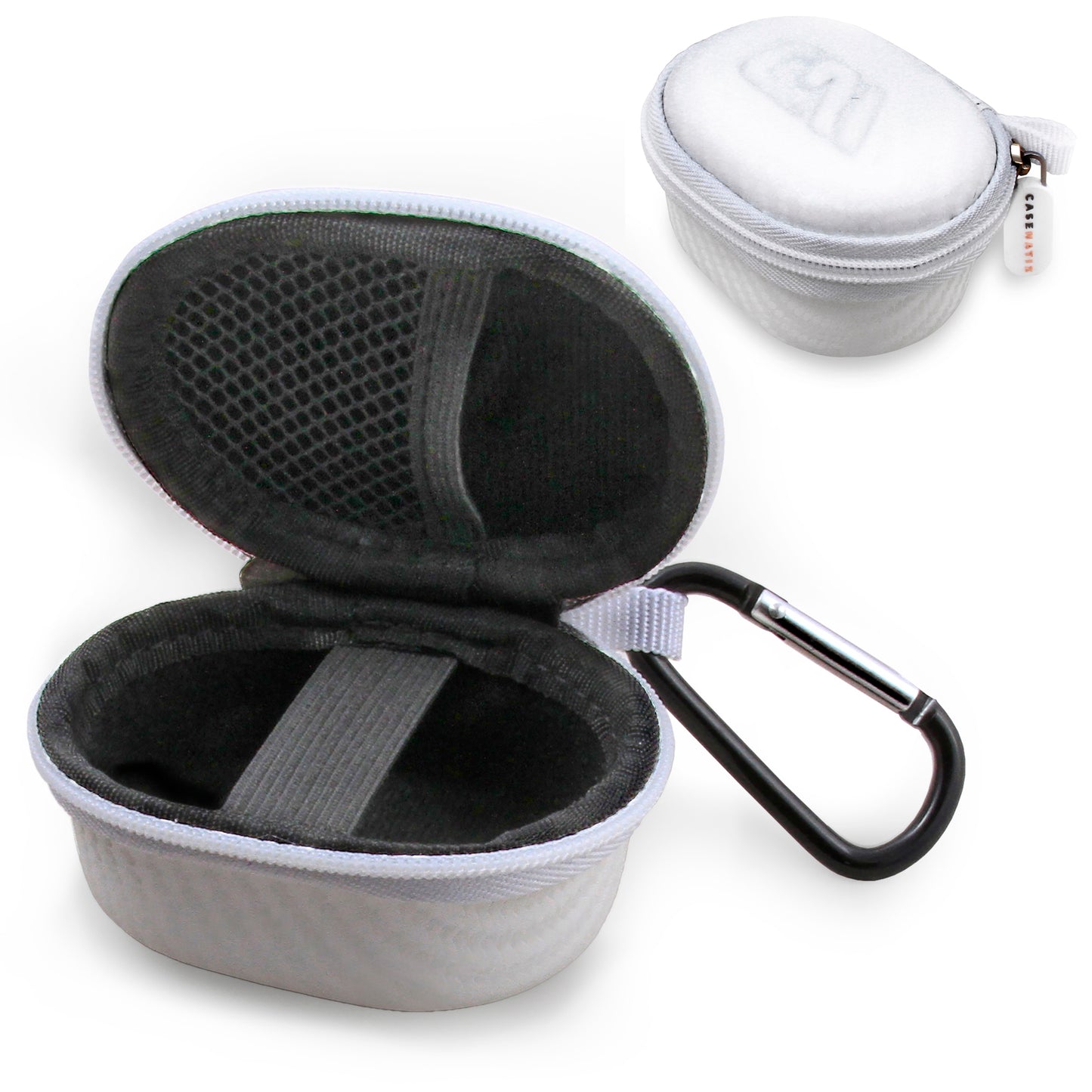 Travel Case Compatible with Beats Solo Buds True Wireless Earbuds – EVA Hard Shell with Carabiner, Compact Earbud Storage (Case Only)