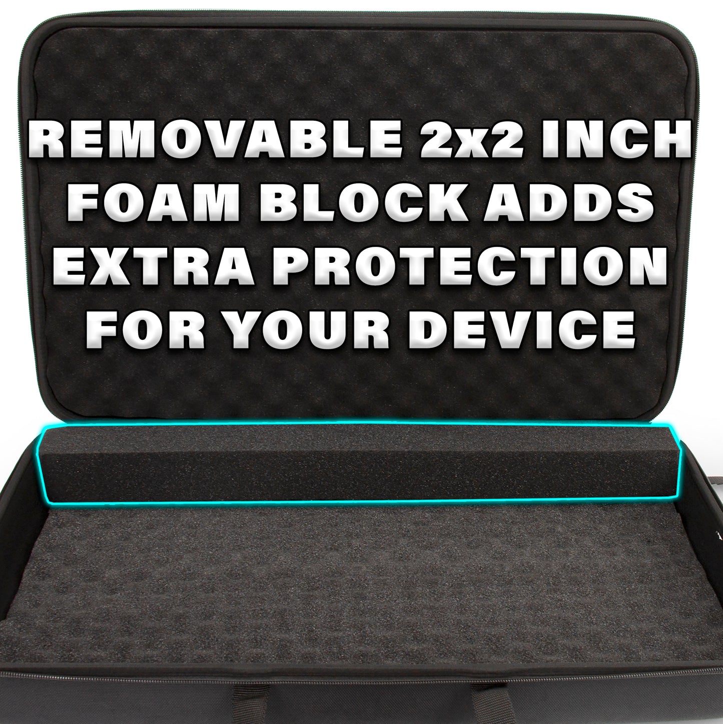 Carrying Case Compatible with Pioneer DJ DDJ-FLX4 Serato DJ Controller, DDJ-REV1 Rekordbox Mixers and Cables - Padded EVA Controller Case Only
