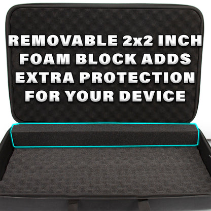 Carrying Case Compatible with Pioneer DJ DDJ-FLX4 Serato DJ Controller, DDJ-REV1 Rekordbox Mixers and Cables - Padded EVA Controller Case Only
