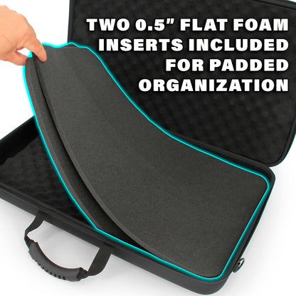 Portable Monitor Case for 15.6" to 24" Gaming Monitors - Hard Shell EVA Screen Cover with Padded Foam Fits Accessories for 15.6-17.3" Screens
