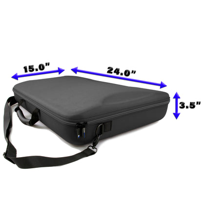 Carrying Case Compatible with Pioneer DJ DDJ-FLX4 Serato DJ Controller, DDJ-REV1 Rekordbox Mixers and Cables - Padded EVA Controller Case Only
