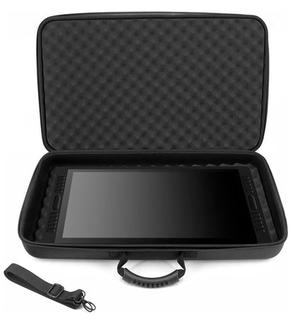 Graphics Tablets Case Compatible with Wacom Cintiq Pro 22, Huion Kamvas 20 Drawing Pen Display and More up to 22 Inches with Strap (Black)