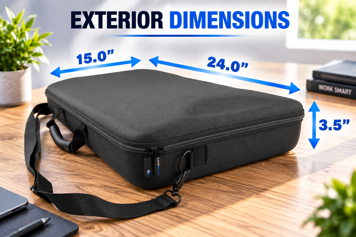 Portable Monitor Case for 15.6" to 24" Gaming Monitors - Hard Shell EVA Screen Cover with Padded Foam Fits Accessories for 15.6-17.3" Screens