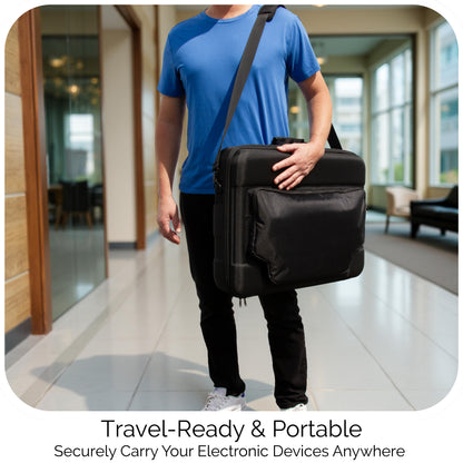 Protective Carrying Case Compatible with Wacom Cintiq Pro 27 Creative Pen Display Graphic Drawing Monitor - Travel Case with Strap and Padded Foam