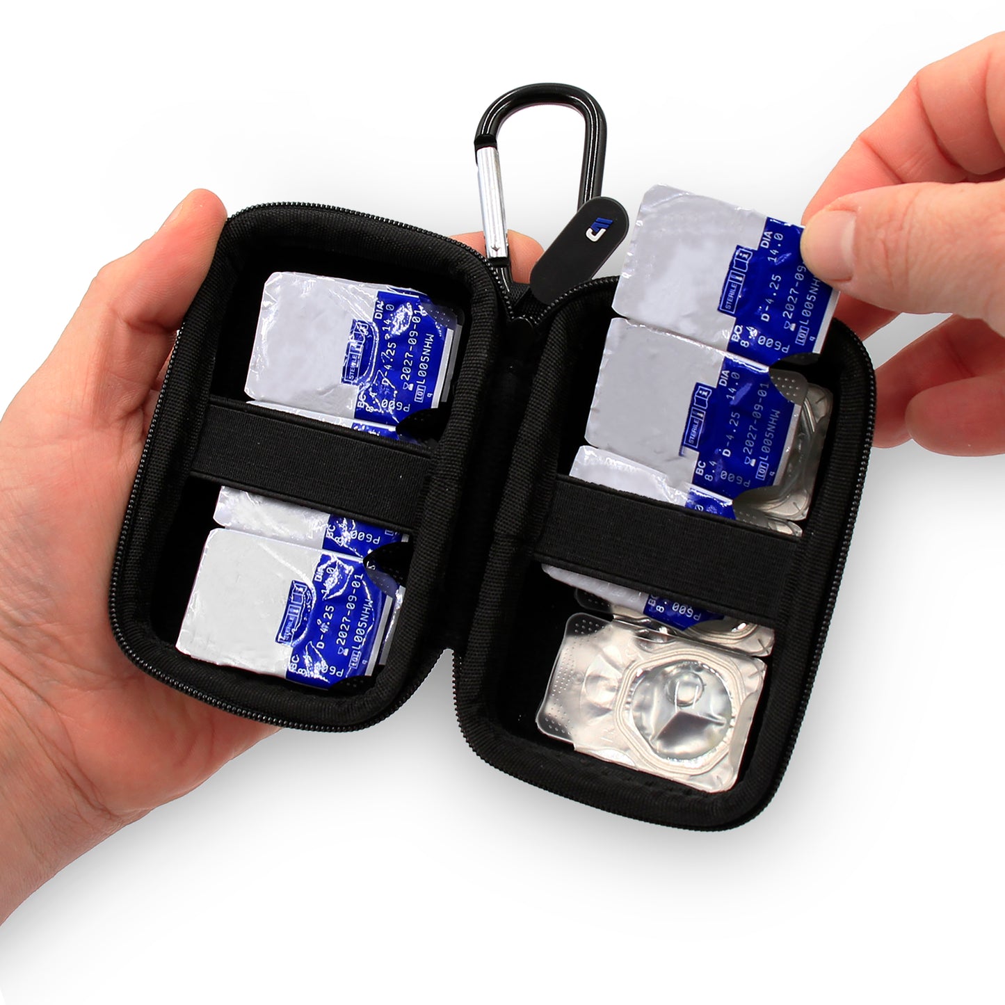Travel Case for Contact Lenses Fits 12 Daily Disposable Contacts in a Compact Dual-Sided Storage Case - Includes Contact Lens Case Only
