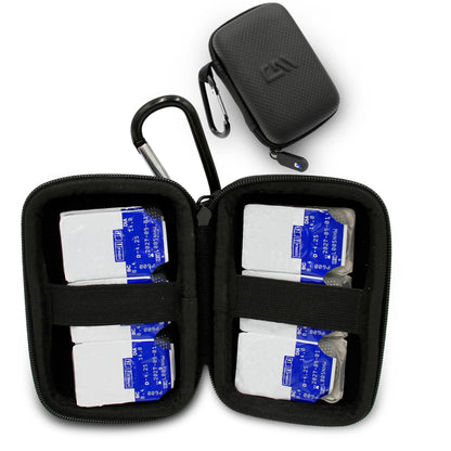 Travel Case for Contact Lenses Fits 12 Daily Disposable Contacts in a Compact Dual-Sided Storage Case - Includes Contact Lens Case Only
