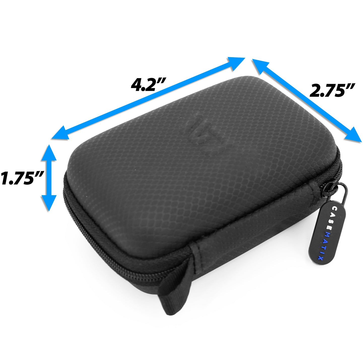 Golf Tracker Carrying Case Compatible with Arccos Air Game Tracker - Compact Hard Shell Golf GPS Travel Case with Carabiner Clip