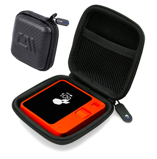 Carry Case Compatible with Rabbit R1 AI Personal Assistant Device Pocket Companion - EVA Hard Shell with Accessory Pocket & Wrist Strap for Travel