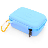 CASEMATIX Travel Case Compatible with Zoleo Satellite Communicator - Includes Hard Shell Case with Wrist Strap for Satellite Messenger, Light Blue