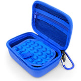 CASEMATIX Carry Case Compatible with Moonbird Moonbuddy Guided Meditation and Breathing Device, USB-C Cable and More - Includes Blue Storage Case Only