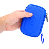 CASEMATIX Carry Case Compatible with Moonbird Moonbuddy Guided Meditation and Breathing Device, USB-C Cable and More - Includes Blue Storage Case Only