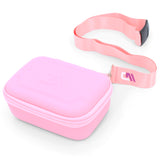 CASEMATIX Carry Case Compatible with The Moonbird Moonbuddy Guided Meditation and Breathing Device, USB-C Cable and More - Includes Pink Case Only