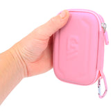 CASEMATIX Carry Case Compatible with The Moonbird Moonbuddy Guided Meditation and Breathing Device, USB-C Cable and More - Includes Pink Case Only