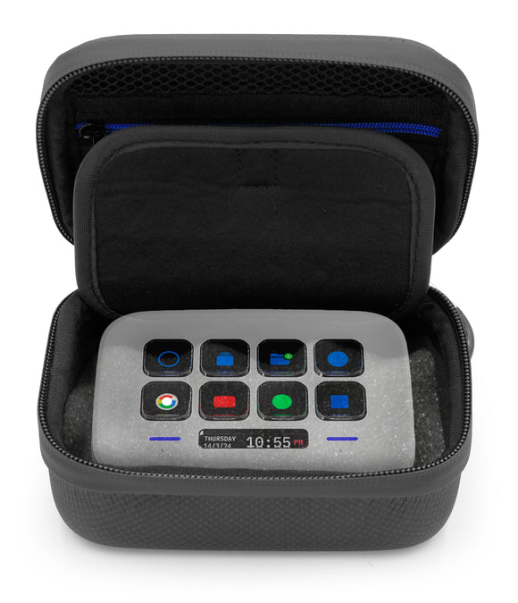 CASEMATIX Travel Case Compatible with Elgato Stream Deck Neo Game Capture and Task Manager Device for Streamers and Creators - Includes Case Only