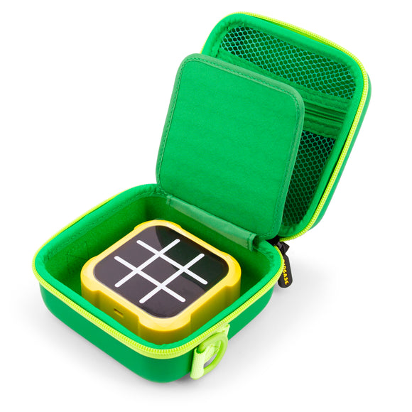 CASEMATIX Carry Case Compatible with the Tic Tac Toe Bolt Game Single Layer Handheld Electronic Game - Does Not Fit Double-Stack Accessory Tray