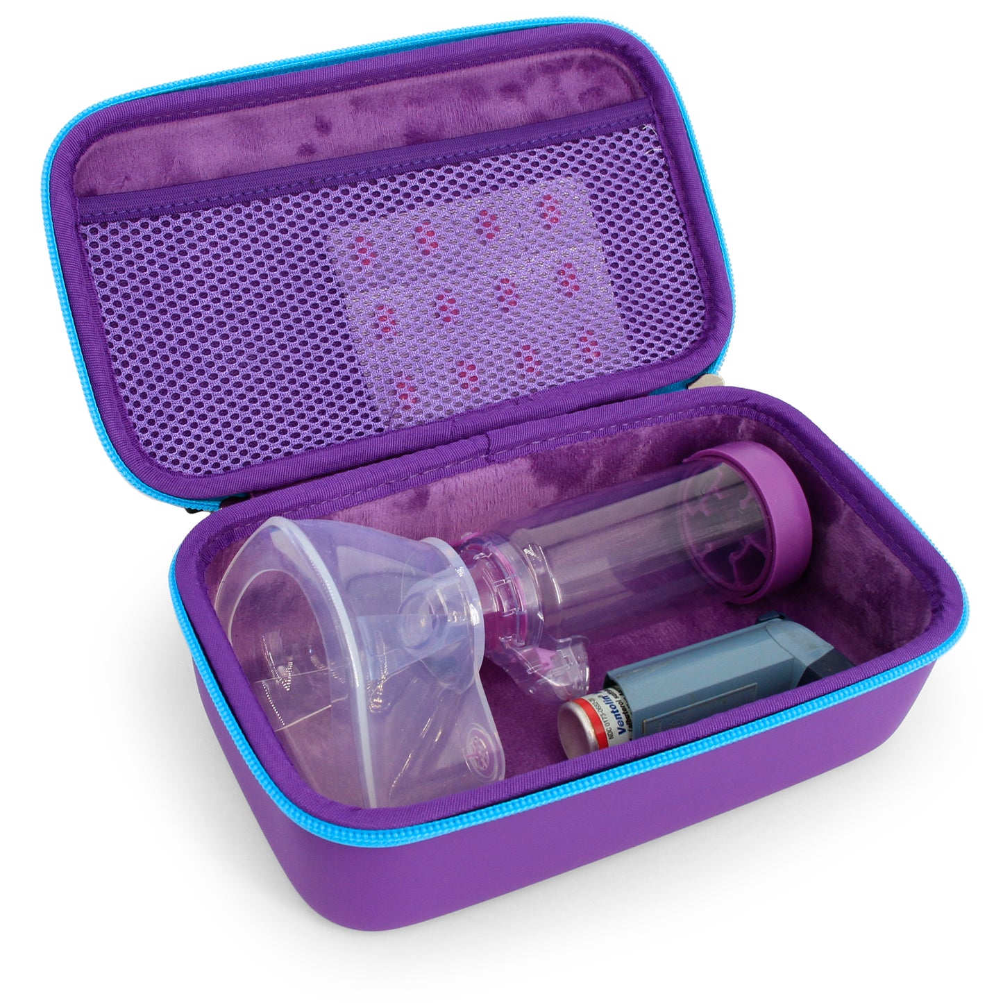 Inhaler Spacer Travel Case - Protective Storage for Inhaler with Mask & Accessories