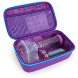 Copy of CASEMATIX Travel Case Fits Asthma Inhaler Spacer with Mask Attached, Inhaler Holder Holds Spacer and Accessories, Includes Purple Asthma Case Only