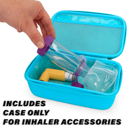 Inhaler Spacer Travel Case - Protective Storage for Inhaler with Mask & Accessories