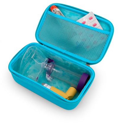 Inhaler Spacer Travel Case - Protective Storage for Inhaler with Mask & Accessories