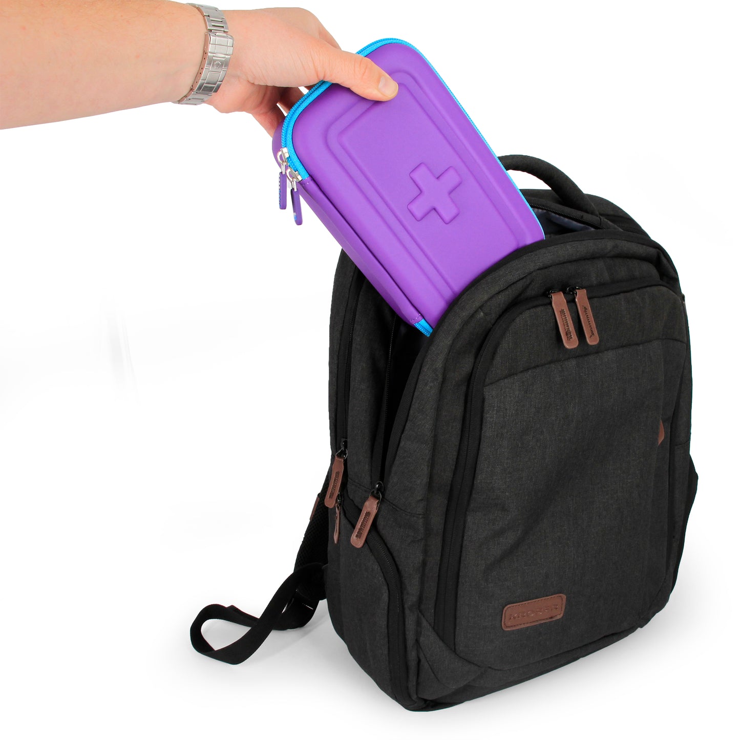 Inhaler Spacer Travel Case - Protective Storage for Inhaler with Mask & Accessories