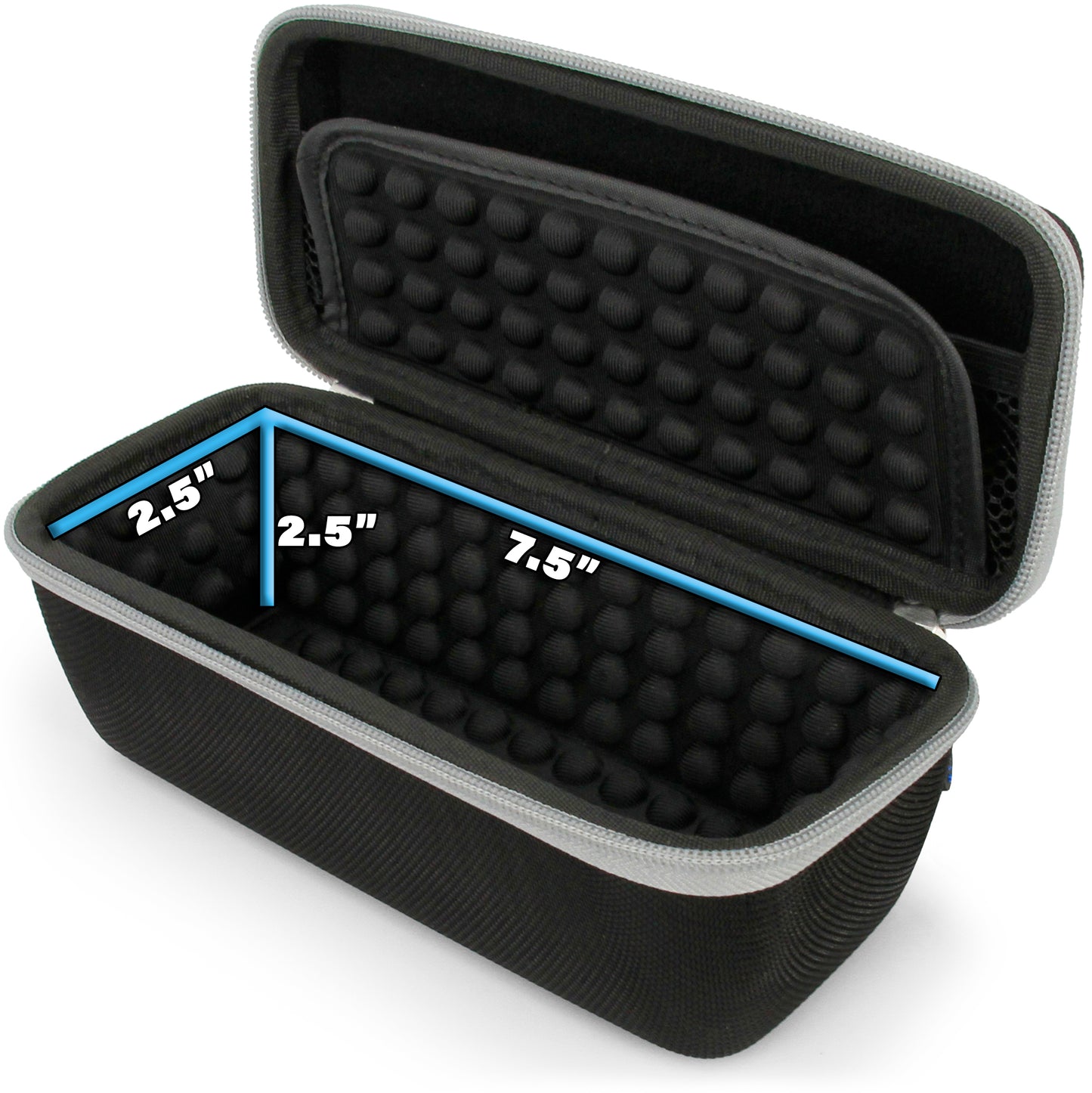 Hard Case Compatible with Airmoto Tire Inflator Portable Air Compressor and Other Portable Air Pumps Up to 7.5" x 2.5" x 2.5"- Case Only