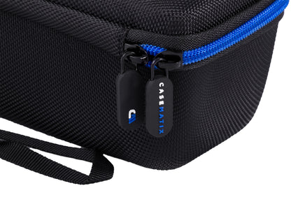 8.5" Hard Shell EVA Travel Case with Wrist Strap and Padded Divider - Fits Accessories up to 7.4" x 2.7" x 2.7"