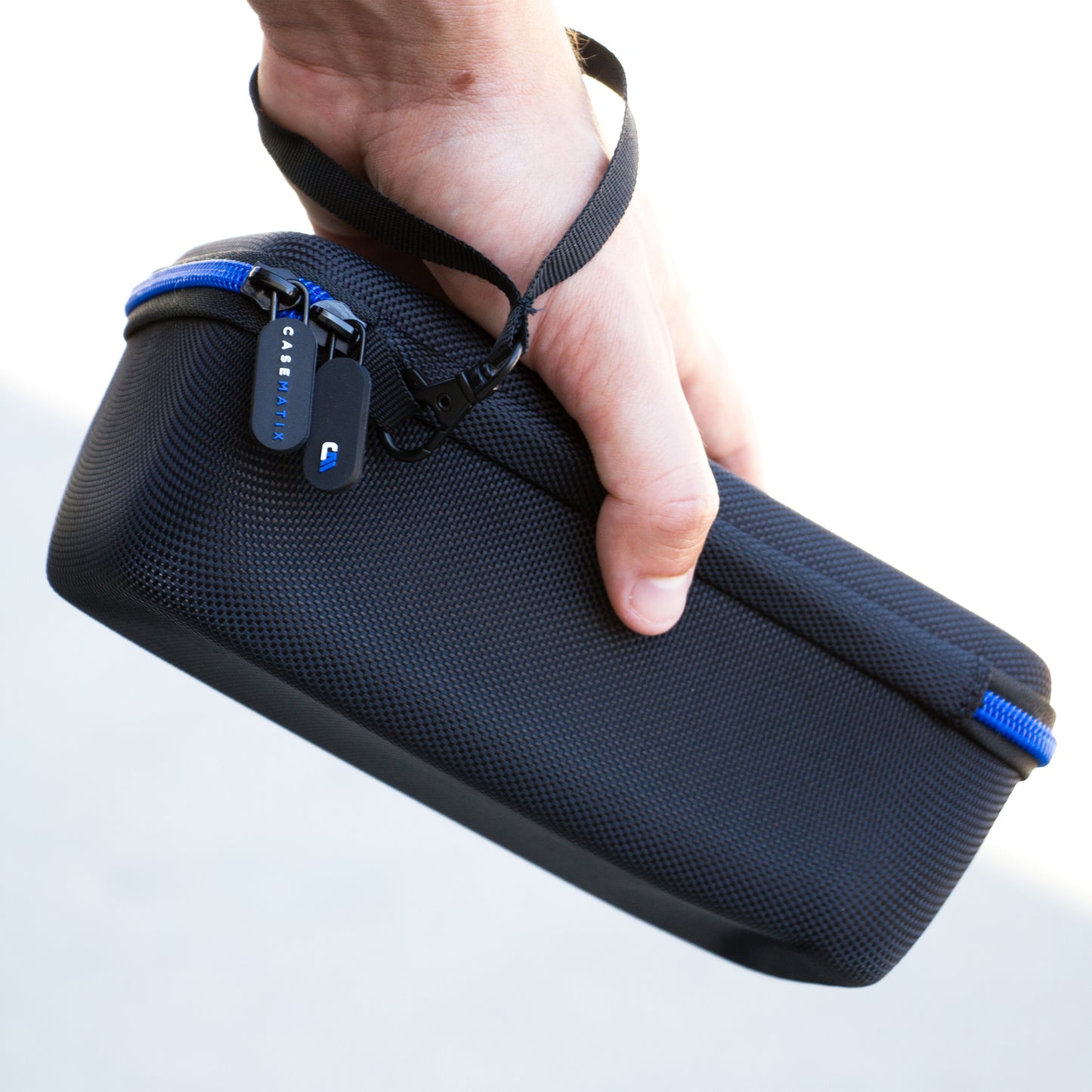 8.5" Hard Shell EVA Travel Case with Wrist Strap and Padded Divider - Fits Accessories up to 7.4" x 2.7" x 2.7"