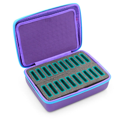 Clipper Blade Holder For 20 Blades, Hair Clipper Guard Case For Barbers or Stylist Compatible with Andis, Oster, Wahl, Babyliss Metal Guards