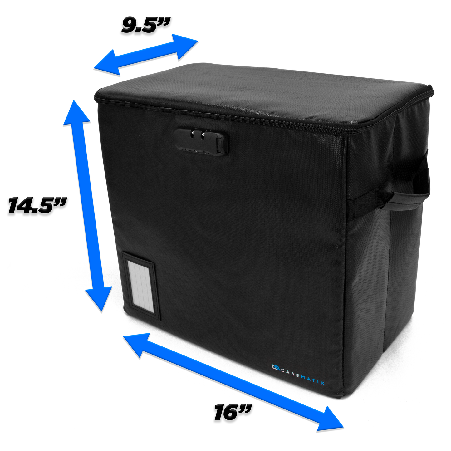 Graded Comic Book Storage Fits 30 CGC Graded Comics, Fire Resistant Comic Book Bin with Three Comic Book Dividers and Zipper Lock (2 Pack)