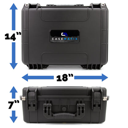 Waterproof Travel Case Compatible with Starlink Mini Dish, Mount, Power Supply & More - Professionally Cut Impact Resistant Closed Cell Foam