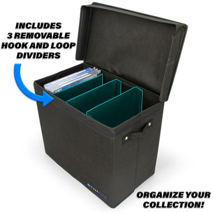 Graded Comic Book Storage Case Fits up to 28 CGC Graded Comics, Lightweight Comic Book Bin with Three Comic Book Partitions (3 Pack)