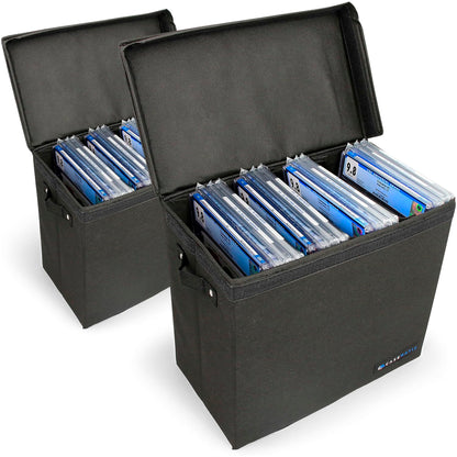 Graded Comic Book Storage Case Fits up to 28 CGC Graded Comics, Lightweight Comic Book Bin with Three Comic Book Partitions (2 Pack)