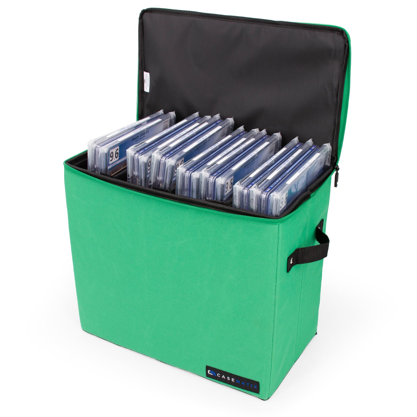 Graded Comic Book Storage Case – Fits 28 CGC Comics, Premium Comic Bin with 3 Removable Dividers for Slabbed Comics, Collectible Storage & Protection