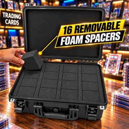 Graded Card Case Compatible with 120+ BGS PSA FGS Graded Sports Trading Cards, Waterproof Graded Slab Card Storage Box