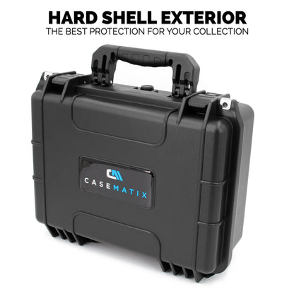 16" Waterproof Hard Case with Customizable Foam for Portable Electronics, Tools and Accessories - Hard Shell Plastic Case with Pre-Diced Foam Interior