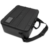 CASEMATIX Miniature Carrying Case with Programmable Lock - 144 Slot Miniature Storage Case with Four Foam Trays For Minis, Shoulder Strap and More!