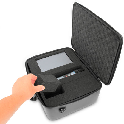 Wireless Microphone Case With Foam Compatible With 8 Sennheiser, Shure Wireless Mic System Microphones, Receivers and More