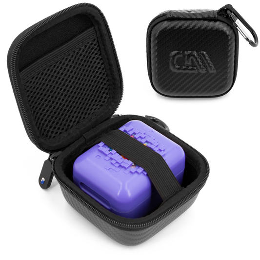 Hard Shell Travel Case Compatible with Bitzee Interactive Digital Pet -Carry Case Only with Carabiner - Black