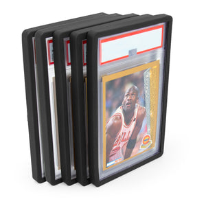 CASEMATIX Graded Card Bumper Guards Compatible with PSA Graded Cards, Includes 5 Graded Card Sleeve Protectors, Does Not Fit Other Slab Card Brands