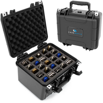 Folding Knife Case Lockable Knife Storage for 25 4.0" to 5.5" Folded Knives -  Waterproof,  Organizer and Blade Holder Includes Case Only
