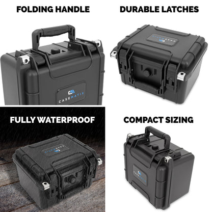 Folding Knife Case Lockable Knife Storage for 25 4.0" to 5.5" Folded Knives -  Waterproof,  Organizer and Blade Holder Includes Case Only